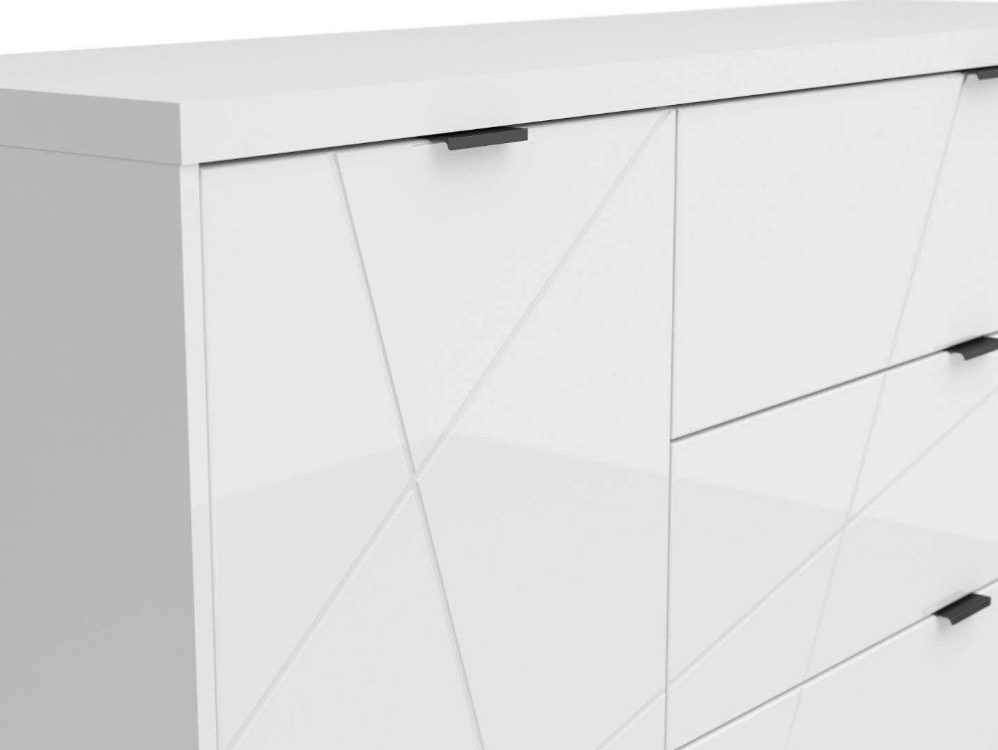 Forn Chest of Drawers – White Gloss