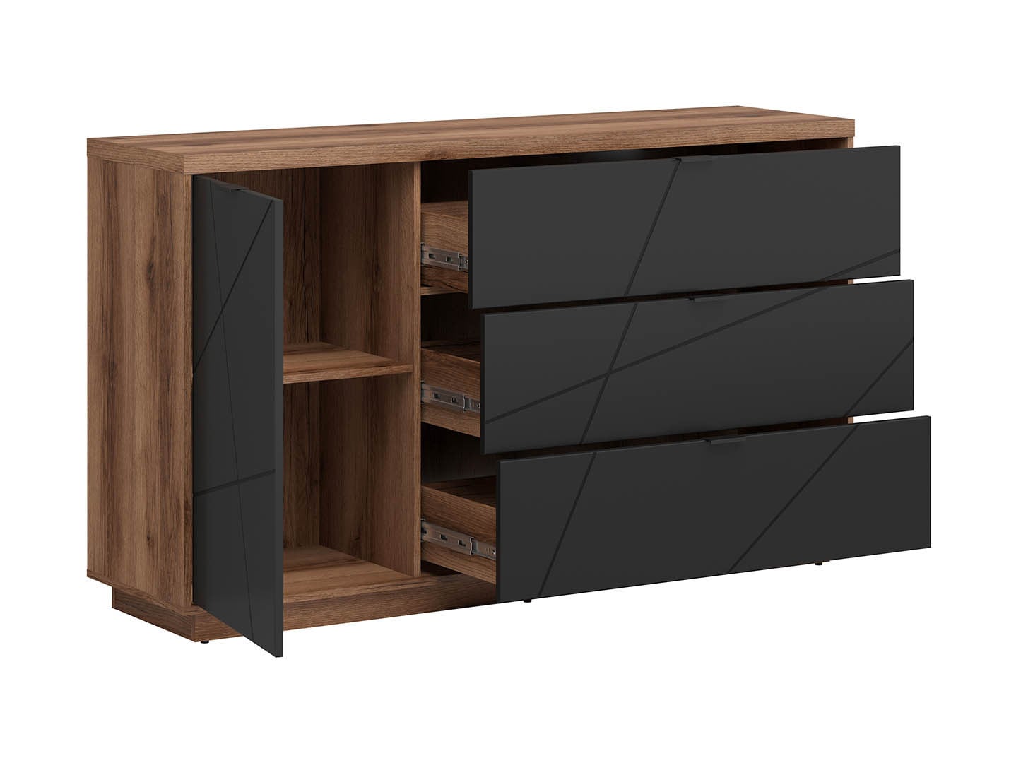 Forn Sideboard & Chest of Drawers 156×93 cm – 3 Drawers | 4 Colour Options