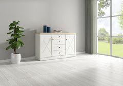 Frija — Chest of Drawers | 4 Drawers & 2 Doors | Andersen Pine & Artisan Oak | Scandinavian Style