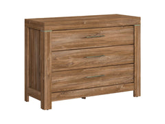 Gent Chest of Drawers 115 cm – 3 Drawers, Stirling Oak