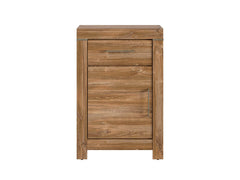 Gent Hallway Shoe Cabinet 66 cm – 1 Drawer & 1 Door, Stirling Oak
