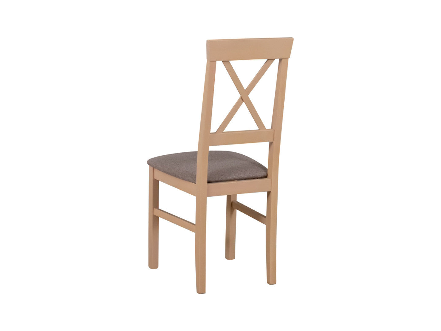 Alla 3 Upholstered Dining Chair – Sonoma Oak / Brown Fabric