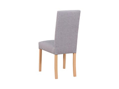 Campel Upholstered Dining Chair – Grey & Sonoma Oak