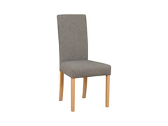 Campel Upholstered Dining Chair – Sonoma Oak Frame, Opium 85 Grey Fabric