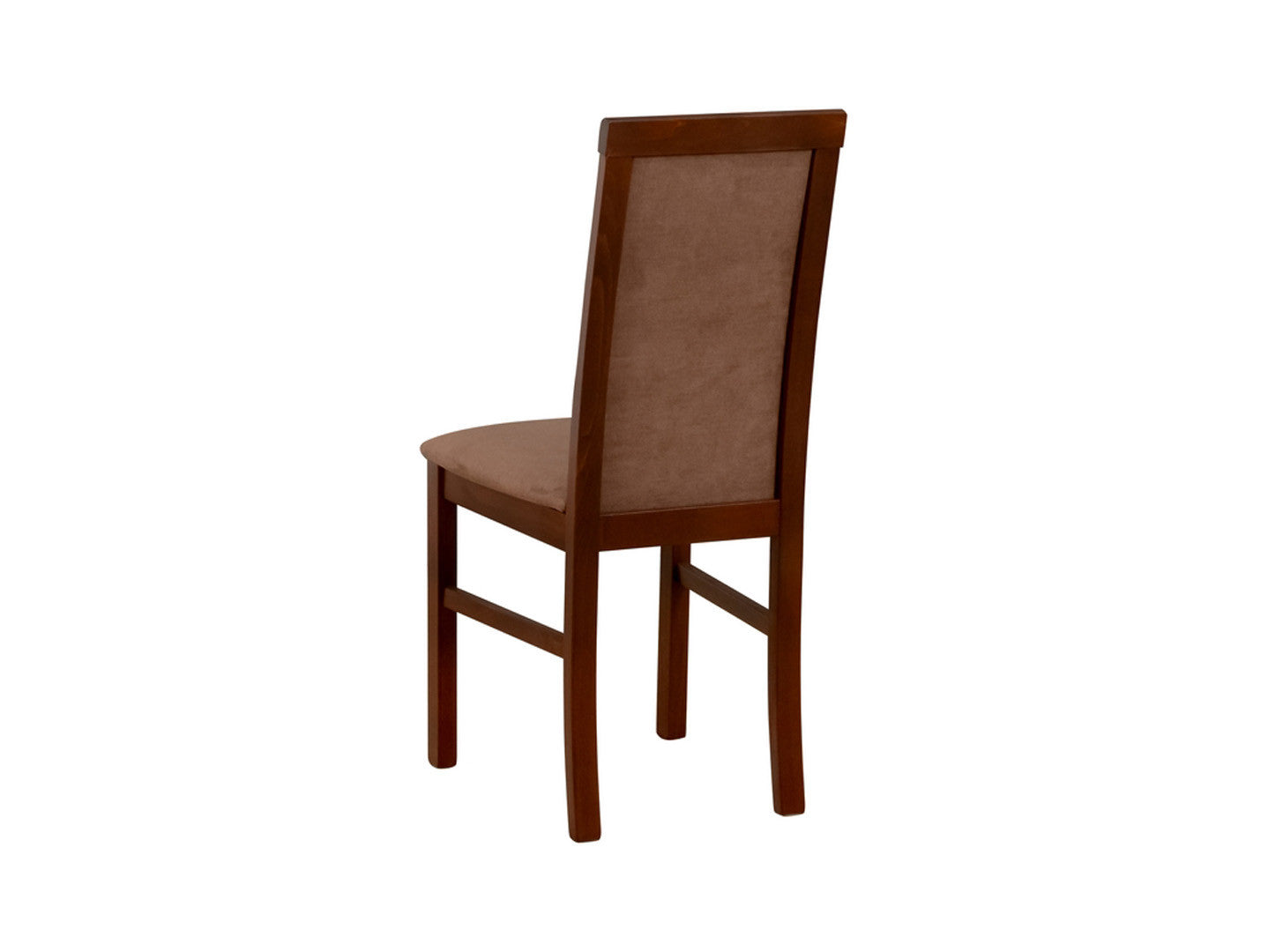 Como Upholstered Dining Chair – Brown & Walnut