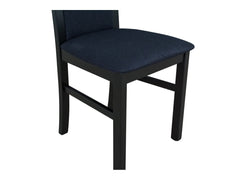 Como Dining Chair – Black Upholstery & Black Frame, Ergonomic, Minimalist Design