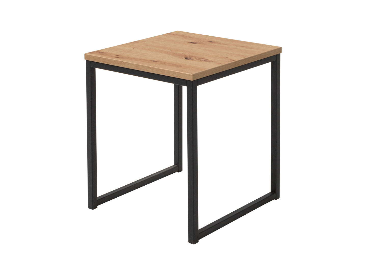 Aroz Side Table 40 | Artisan Oak | Square | Metal Frame | 40×40×40 cm | Loft Style