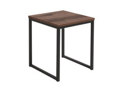 Aroz Square Coffee Table 50 cm – Monastery Oak & Metal Frame