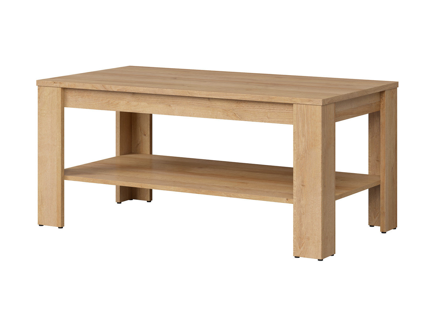 Bistro Coffee Table 110 cm – Riviera Oak / Sonoma Oak | Lower Shelf