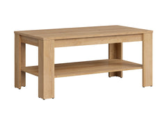Bistro Coffee Table 110 cm – Riviera Oak / Sonoma Oak | Lower Shelf
