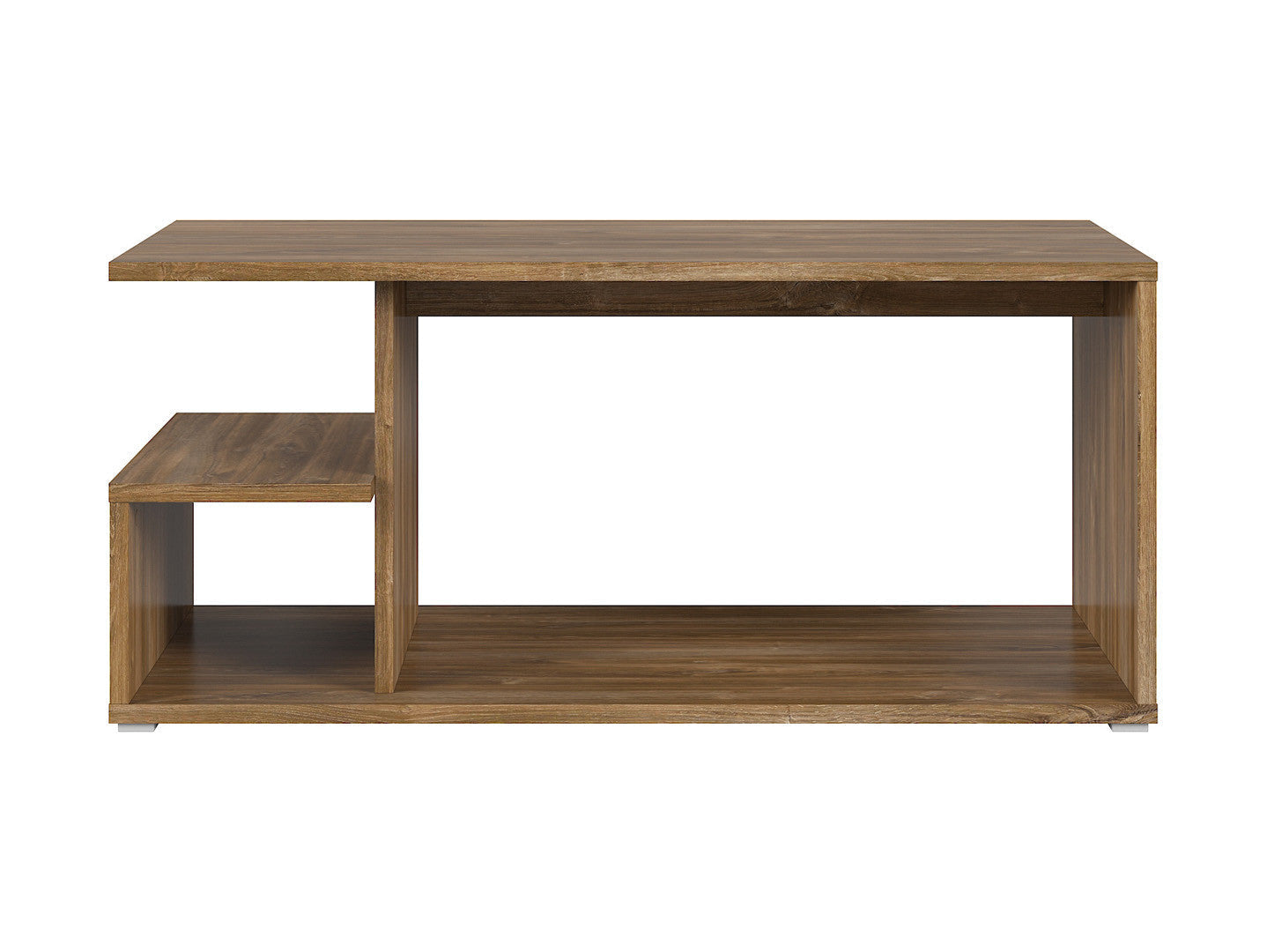 Gato Coffee Table – Geometric Rectangular Living Room Table with Under-Top Storage | Stirling Oak | 100×50×45 cm