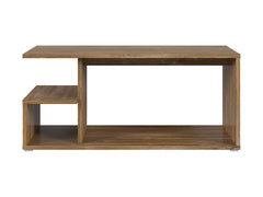 Gato Coffee Table – Geometric Rectangular Living Room Table with Under-Top Storage | Stirling Oak | 100×50×45 cm