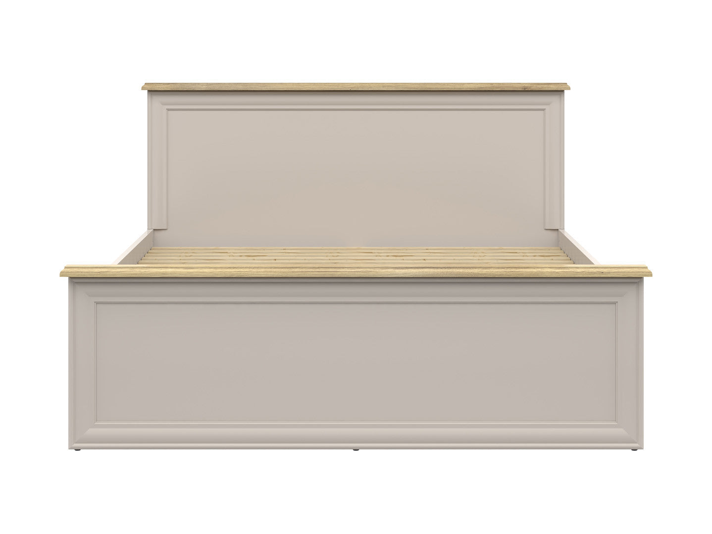 Anga A Double Bed 160×200 cm – Cashmere & Mauvella Oak