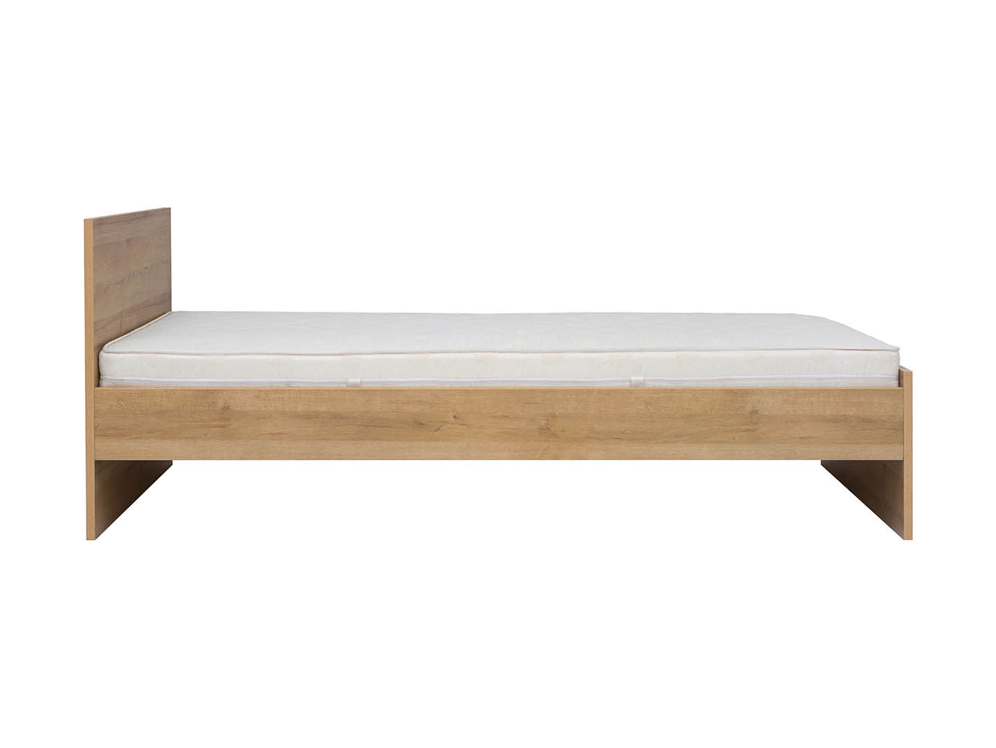 Balder Single Bed 90×200 cm – Tall Headboard, Optional Drawer | Kids & Teen | Riviera Oak