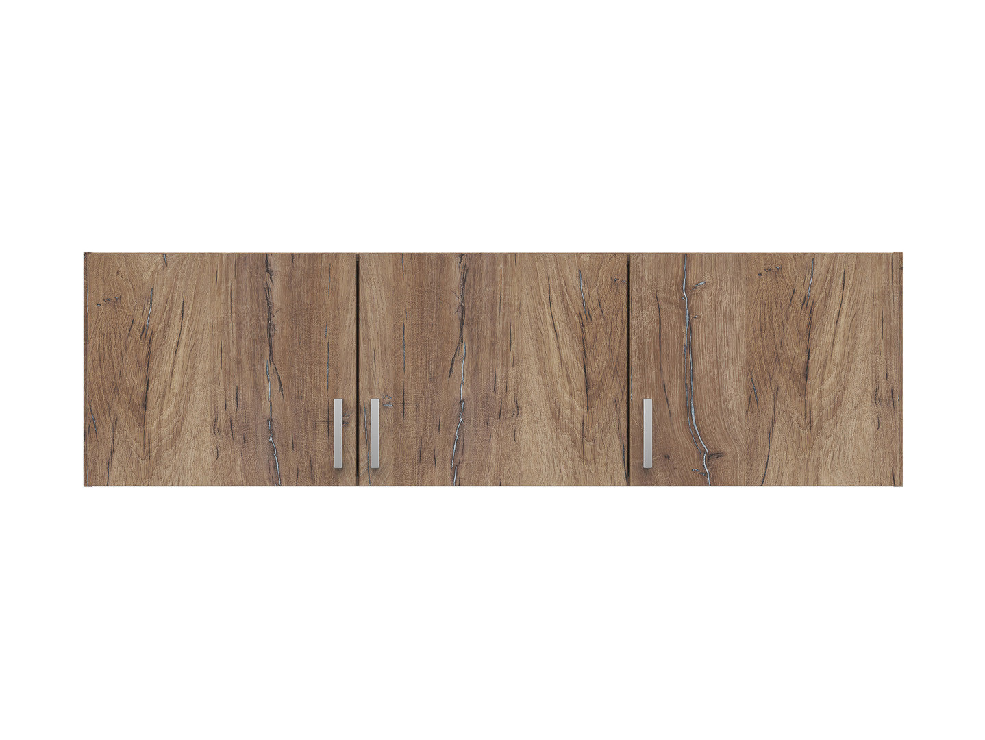 Brando 3 Wardrobe Top Extension Unit 136 cm – Dark Flagstaff Oak / Textile, 3 Doors
