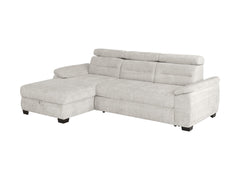 Aguda Corner Sofa Bed 269cm – Cremona 04 | Dolphin Sleeper, Bedding Storage & 3 Adjustable Headrests