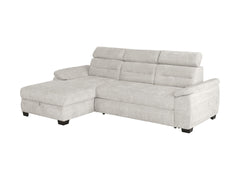 Aguda Corner Sofa Bed 269cm – Cremona 04 | Dolphin Sleeper, Bedding Storage & 3 Adjustable Headrests