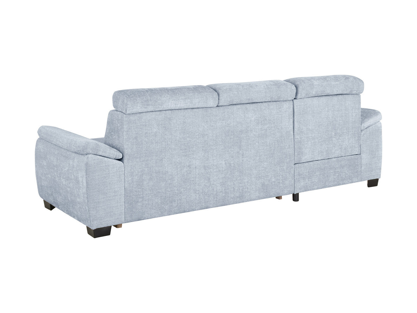 Aguda Corner Sofa Bed | Dolphin Mechanism, 3 Adjustable Headrests & Storage | 269x175cm | 133x210cm Sleep
