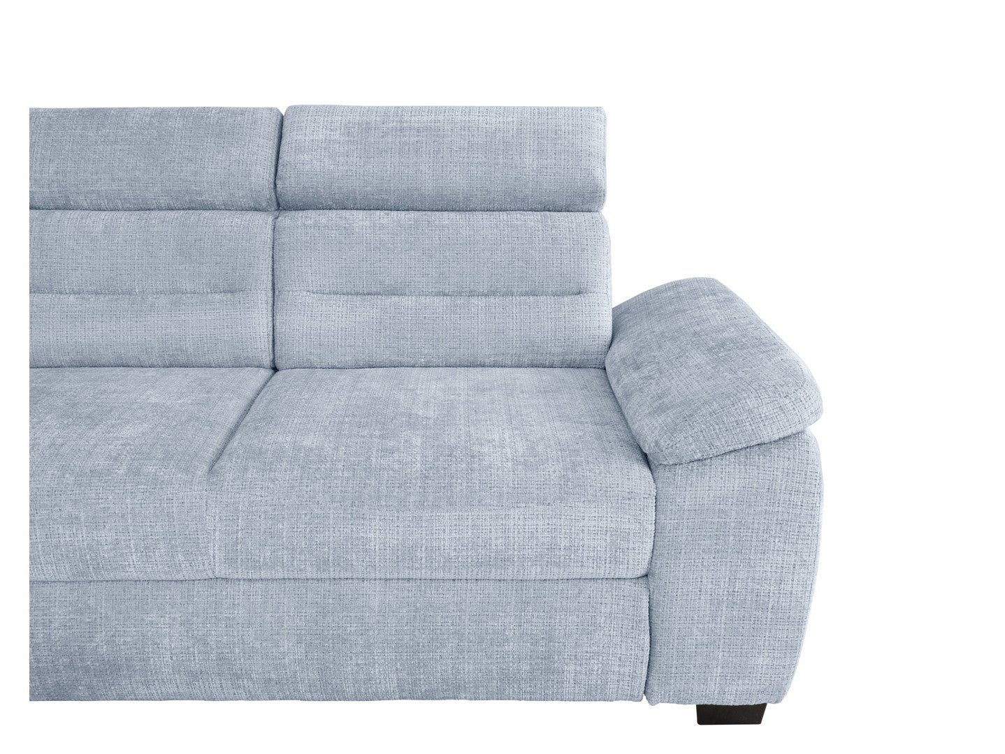 Aguda Corner Sofa Bed | Dolphin Mechanism, 3 Adjustable Headrests & Storage | 269x175cm | 133x210cm Sleep