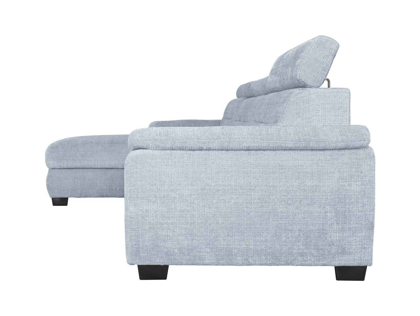 Aguda Corner Sofa Bed | Dolphin Mechanism, 3 Adjustable Headrests & Storage | 269x175cm | 133x210cm Sleep