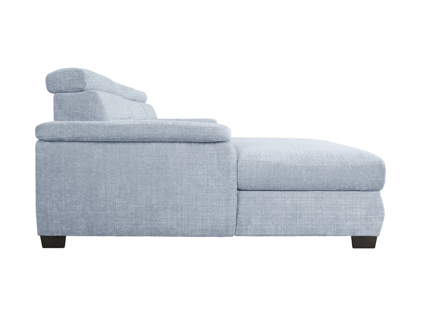 Aguda Corner Sofa Bed | Dolphin Mechanism, 3 Adjustable Headrests & Storage | 269x175cm | 133x210cm Sleep