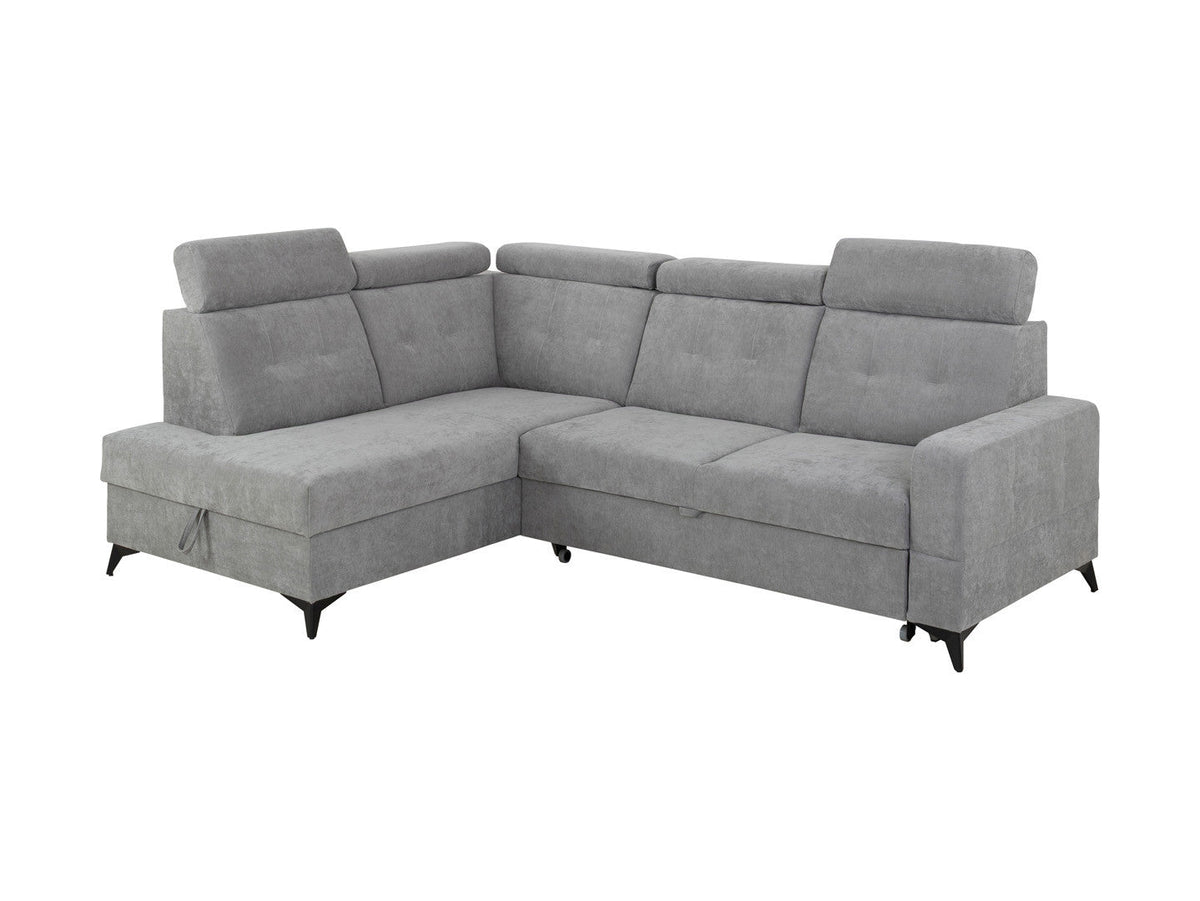 Amado Corner Sofa Bed with Storage – 5 Adjustable Headrests