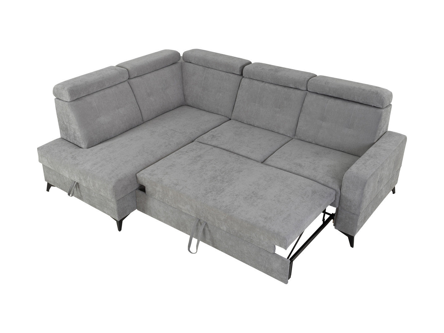 Amado Corner Sofa Bed with Storage – 5 Adjustable Headrests