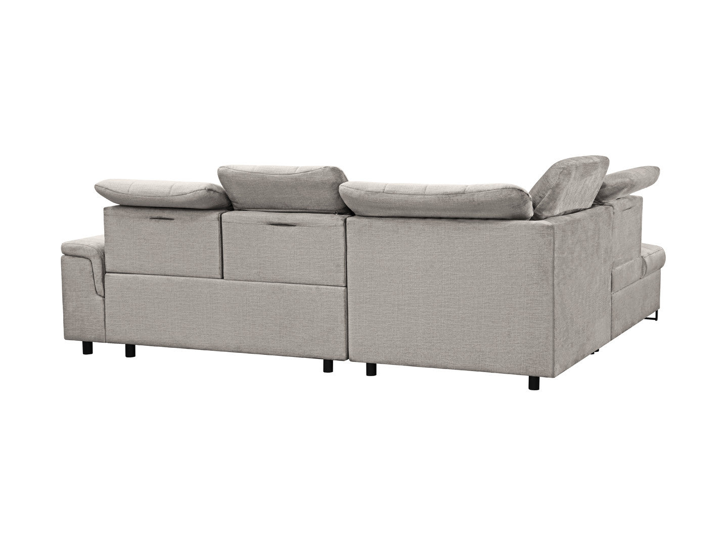 Aragon Corner Sofa Bed with Storage 270×230 cm – Adjustable Headrests & Seat Depth