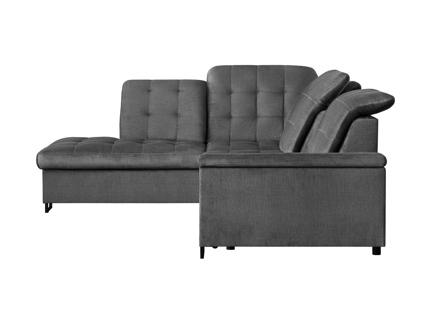 Aragon Corner Sofa Bed 270×230 cm – Adjustable Headrests & Seat, Sleep Function, Bedding Storage