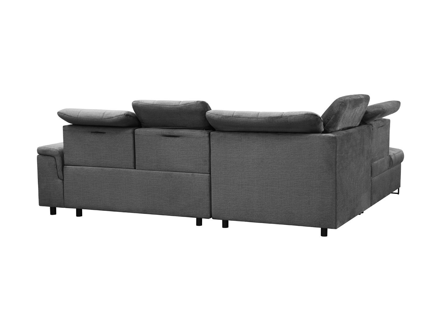 Aragon Corner Sofa Bed 270×230 cm – Adjustable Headrests & Seat, Sleep Function, Bedding Storage