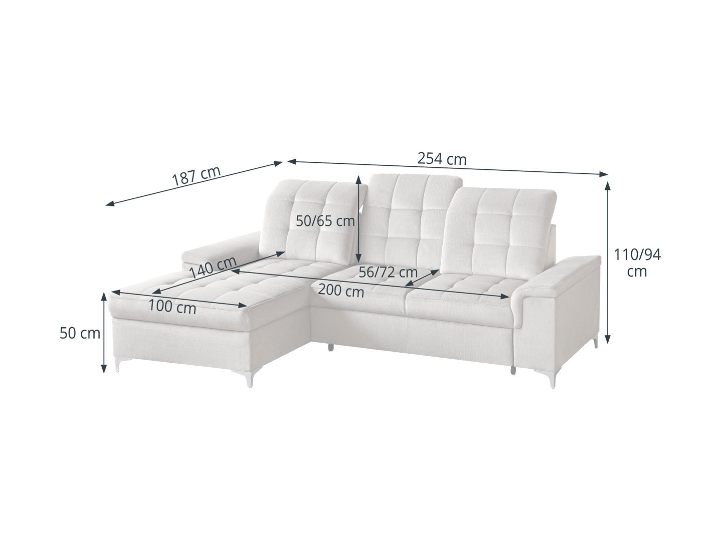 Ariado — Left-Hand Corner Sofa Bed