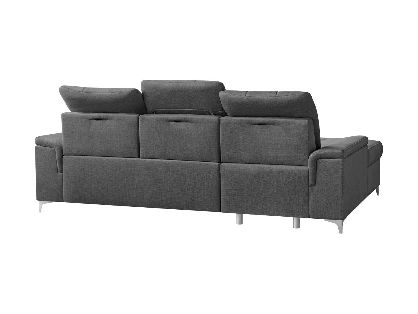 Ariado Left-Hand Corner Sofa Bed with Storage – Velour, 140x200 cm Sleeping Surface