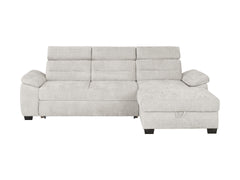 Aguda Corner Sofa Bed | Dolphin Mechanism, 3 Adjustable Headrests & Storage | 269x175cm | Cremona 04