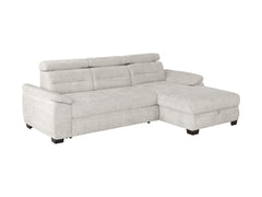 Aguda Corner Sofa Bed | Dolphin Mechanism, 3 Adjustable Headrests & Storage | 269x175cm | Cremona 04
