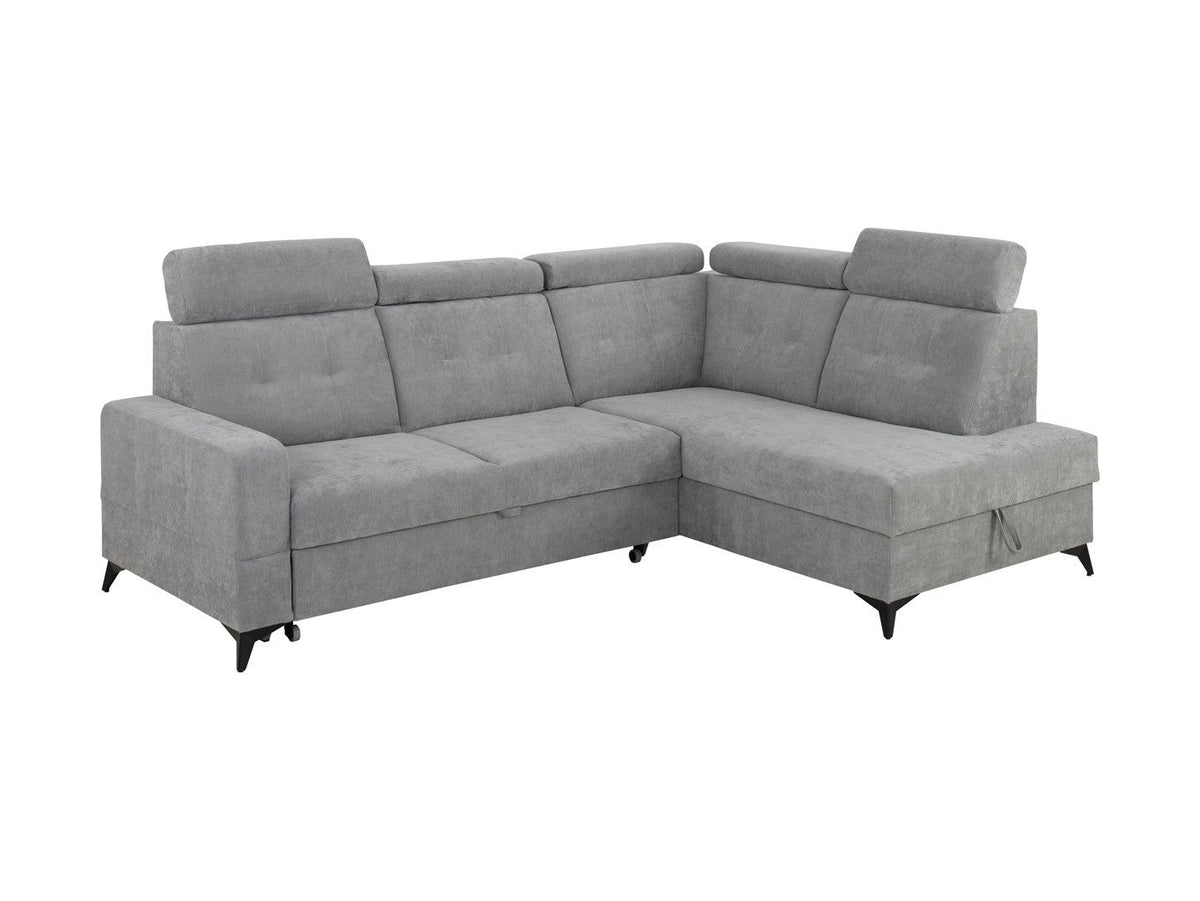 Amado Corner Sofa (Right-Hand) – Wind 90, 5 Adjustable Headrests, Sleep Function, Bedding Storage