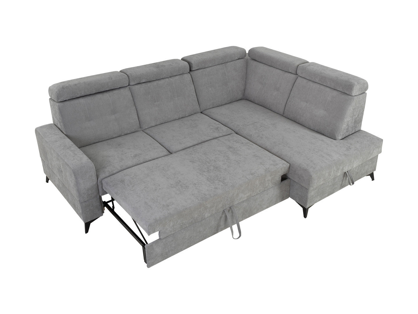 Amado Corner Sofa (Right-Hand) – Wind 90, 5 Adjustable Headrests, Sleep Function, Bedding Storage
