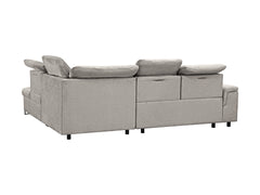 Aragon Corner Sofa Bed — Adjustable Headrests & Seat, Storage, 140×198cm Sleeping, Voss 28