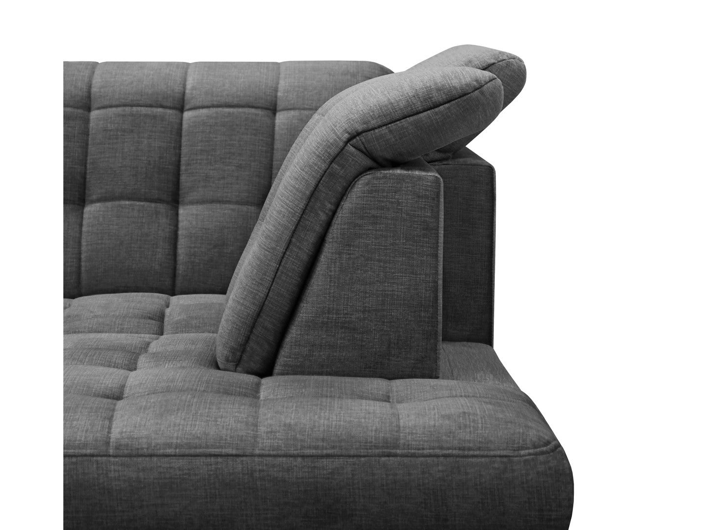 Aragon Corner Sofa Bed — Dolphin Mechanism, Adjustable Headrests & Seat, 140x198cm Sleeping Surface & Storage