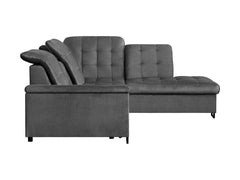 Aragon Corner Sofa Bed — Dolphin Mechanism, Adjustable Headrests & Seat, 140x198cm Sleeping Surface & Storage