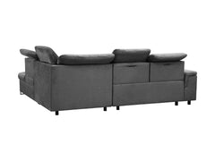 Aragon Corner Sofa Bed — Dolphin Mechanism, Adjustable Headrests & Seat, 140x198cm Sleeping Surface & Storage