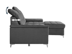 Ariado Right-Hand Corner Sofa Bed — Dolphin Mechanism, 140x200cm Sleeping Surface, Velvet Upholstery & Bedding Storage, Voss 15