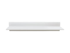 Azteca Trio Wall Shelf 105 cm – White / White Gloss | Hidden Fixings & Back Panel