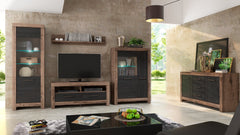 Balin Wall Shelf 140 cm – Monastery Oak, Matches TV Cabinet, Modern & Classic Interiors