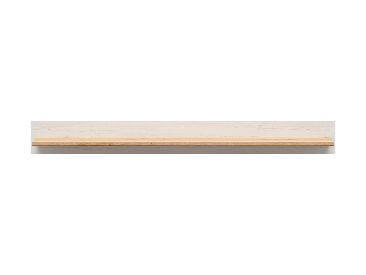 Frija Wall Shelf 153 cm – Andersen Pine White & Artisan Oak, Wide Display Surface, Scandinavian