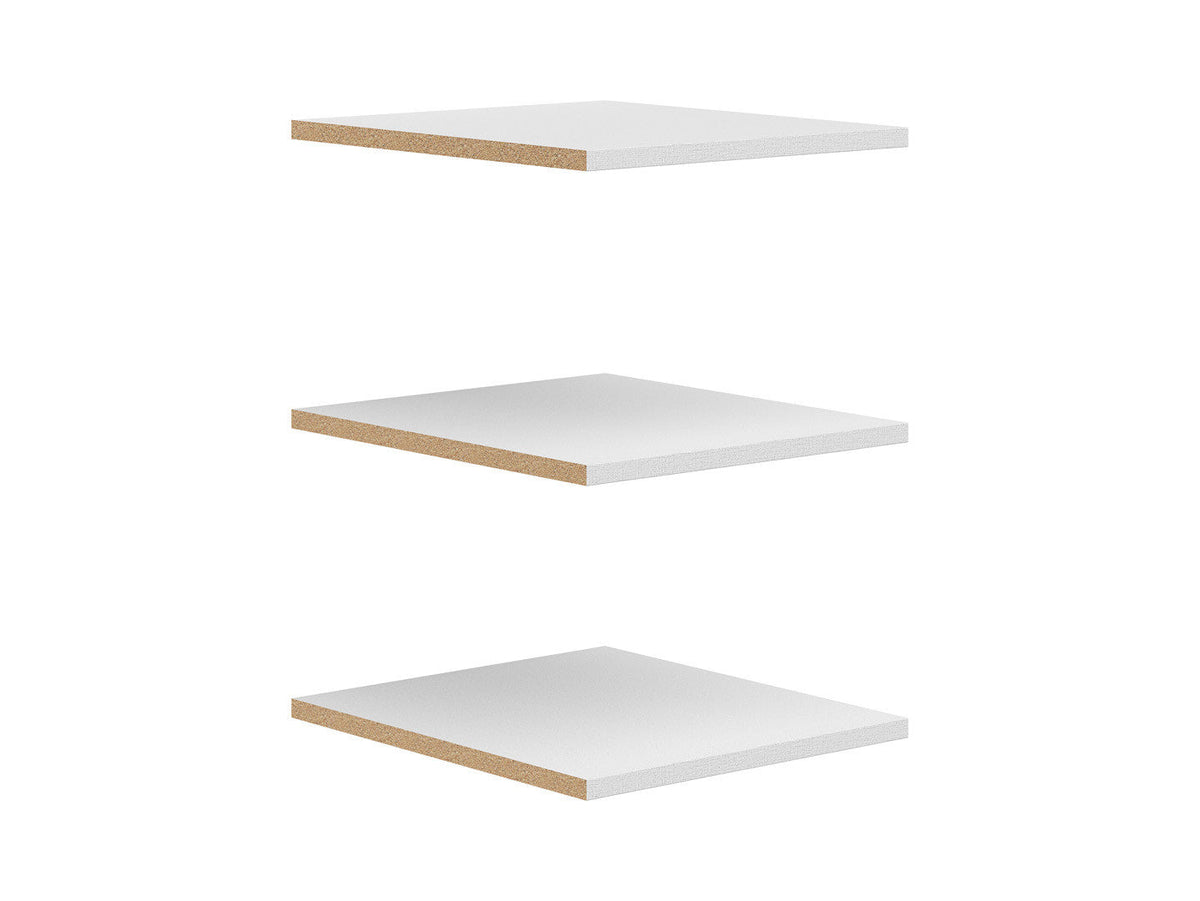 Brando Wardrobe Shelves – Set of 3 | Textile | 43.1×48 cm | Accessory for Brando 2 & Brando 3 Wardrobe