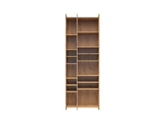 Benny Tall Open Bookcase 80x226 cm – Artisan Oak, Geometric Shelves, Display & Storage