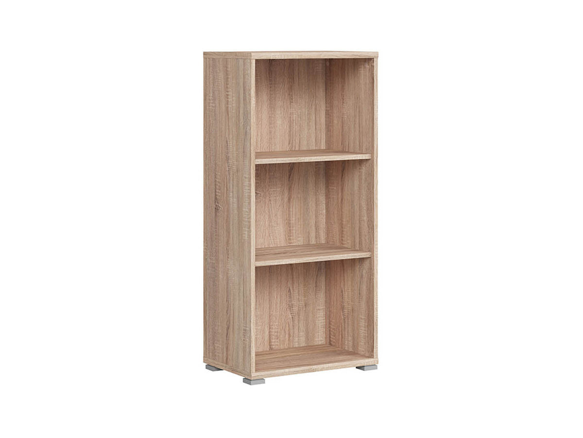 BRW Office Bookcase | 2 Adjustable Shelves | Sonoma Oak | 52.5x114x35cm | Open Display