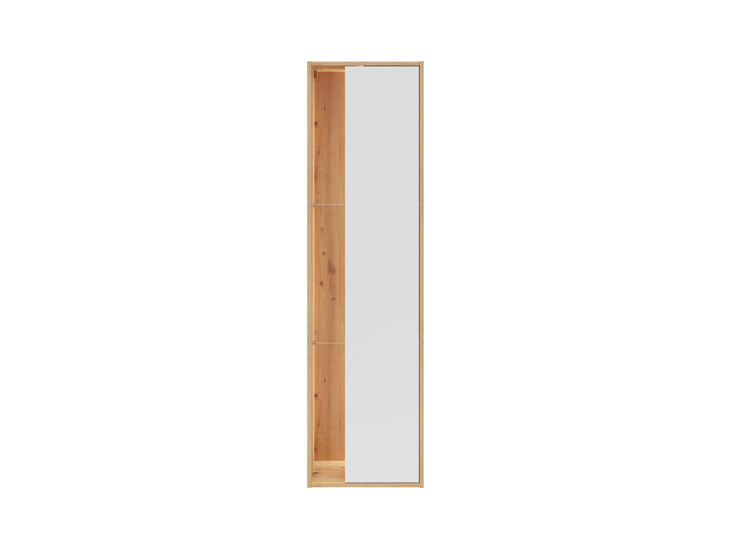 Gap Wall-Mounted Display Cabinet – Artisan Oak & White, 190 cm