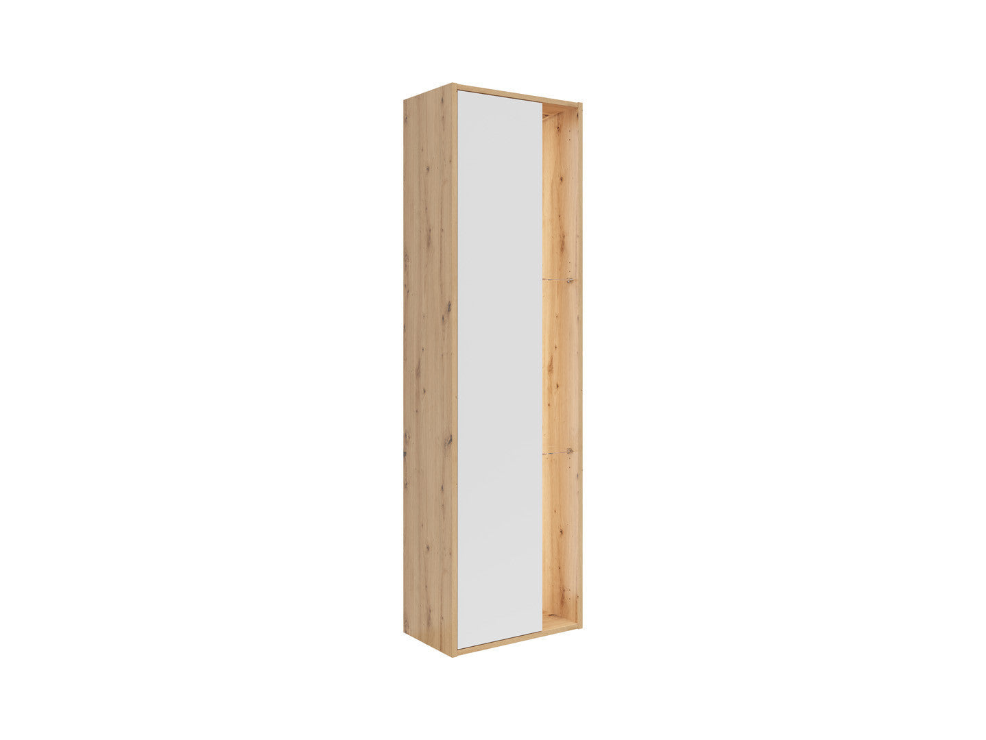Gap Wall-Mounted Display Cabinet – Artisan Oak & White, 190 cm