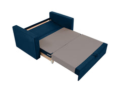 Bunio III 2-Seater Sofa Bed with Storage – Grey Manila Fabric